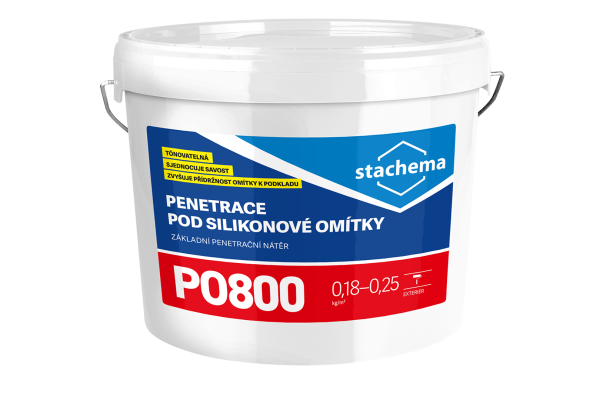 PO800 Penetrace pod silikonové omítky